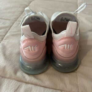 Nike Women Pink and White Air Max 270
